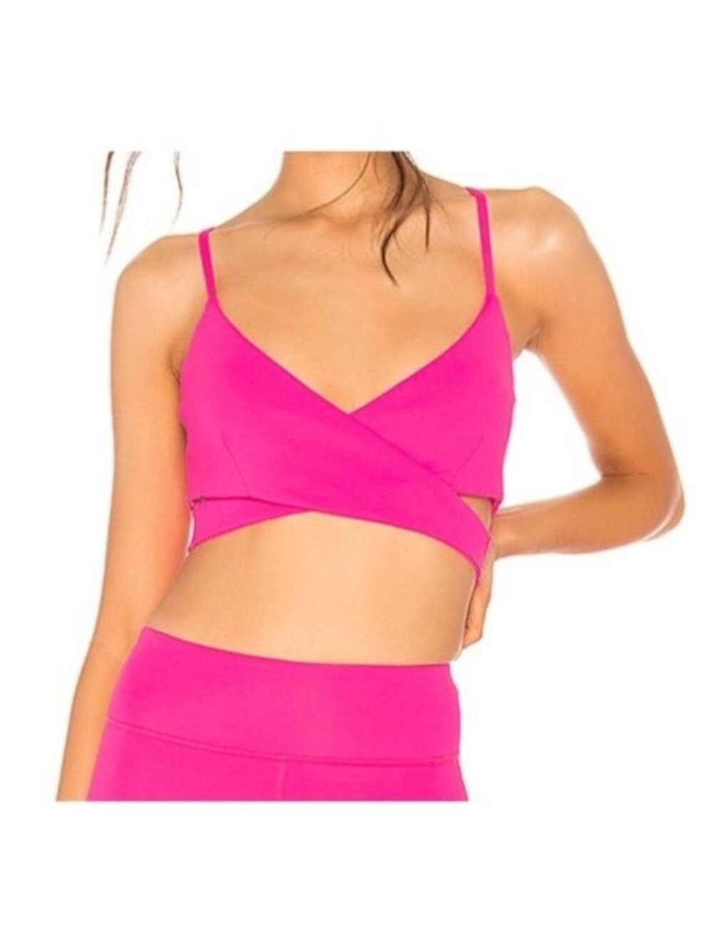 Lovewave Pink Cut-Out Sports Bra